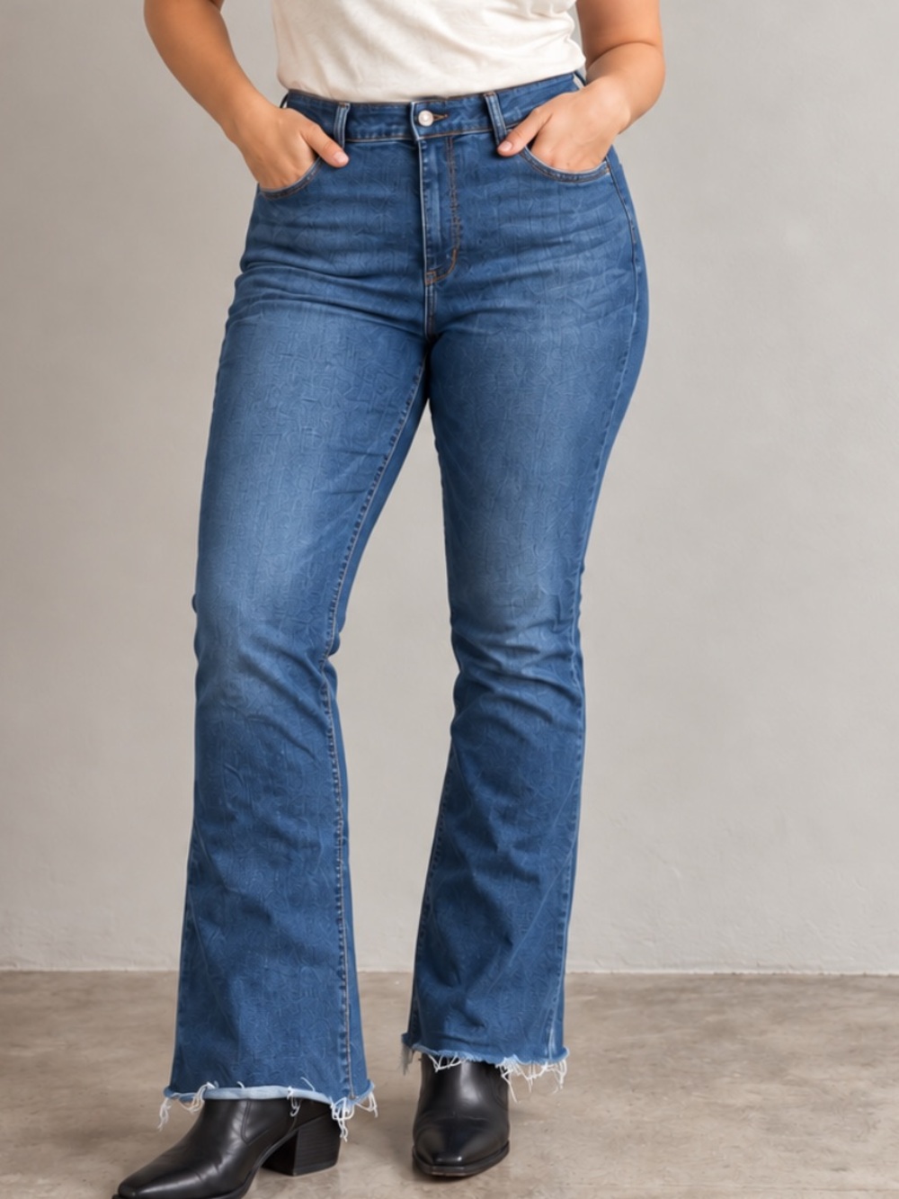 American Eagle Size 18 Short High Rise Skinny Kick Jeans Raw Hem Y2K Blue Denim